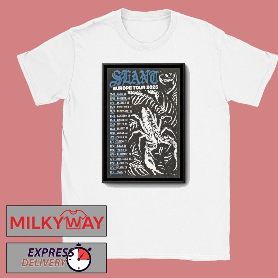 Poster Slant Tour European 2025 shirt Unisex , , , Long Sleeve Tee