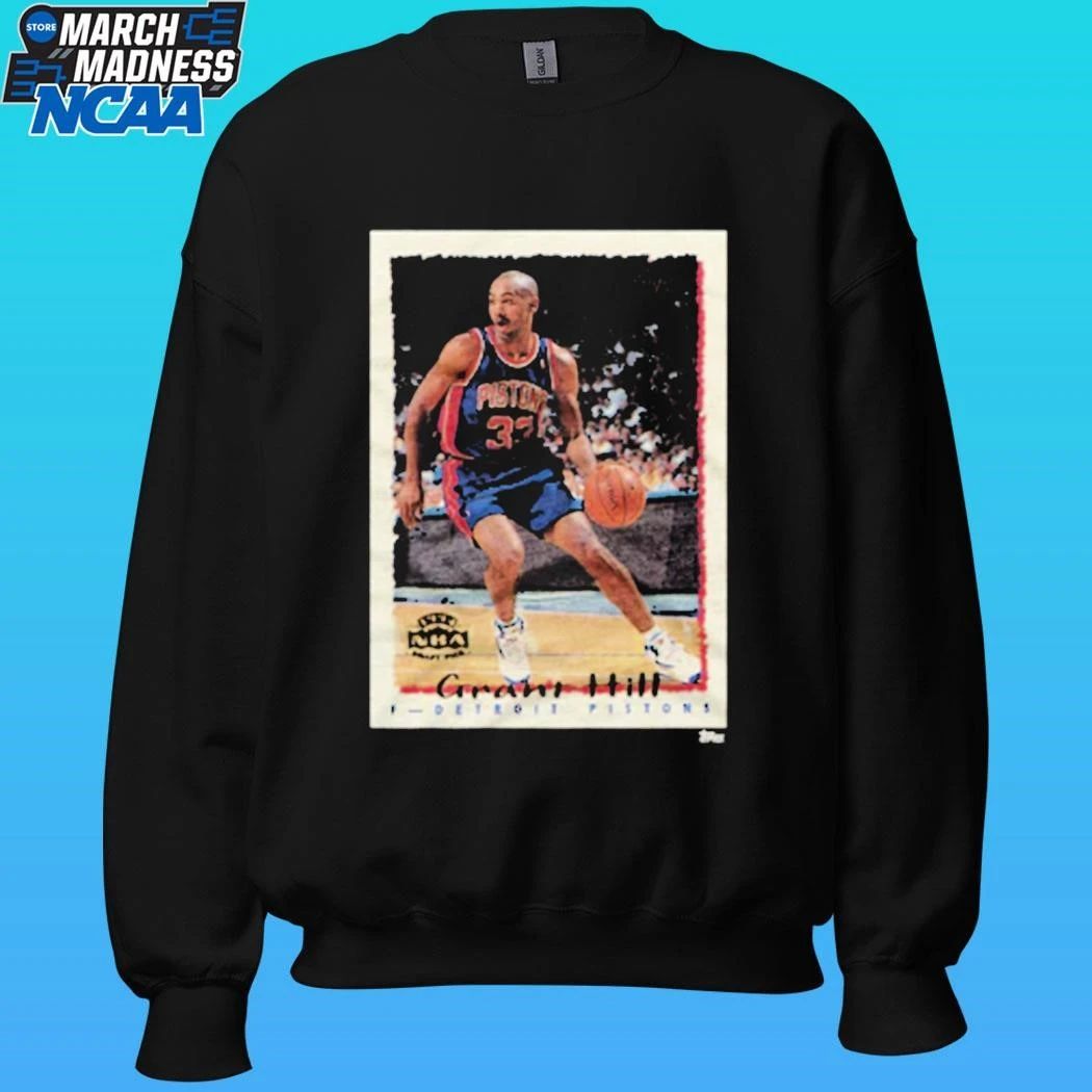 1994 Topps Basketball Grant Hill Pistons Shirt Unisex , , , Long Sleeve Tee