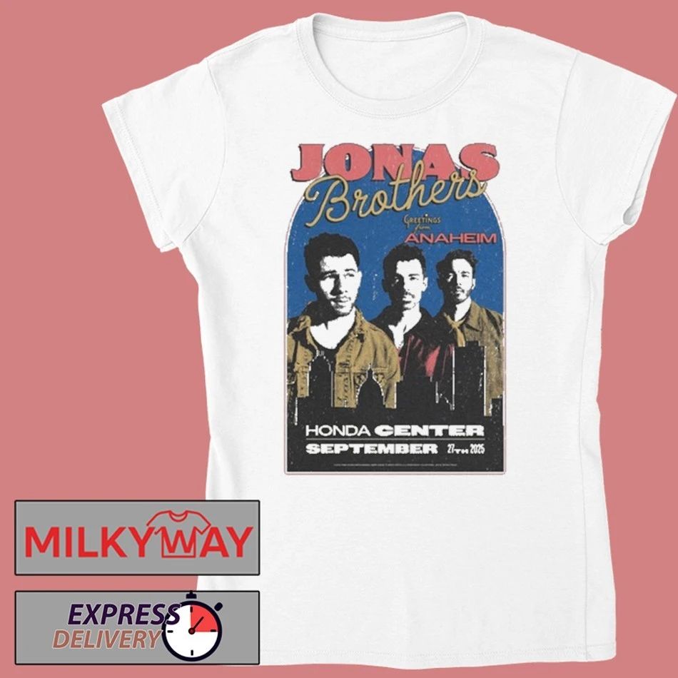 Jonas Brothers Sept 27 2025 Honda Center Anaheim, CA shirt Unisex , , , Long Sleeve Tee