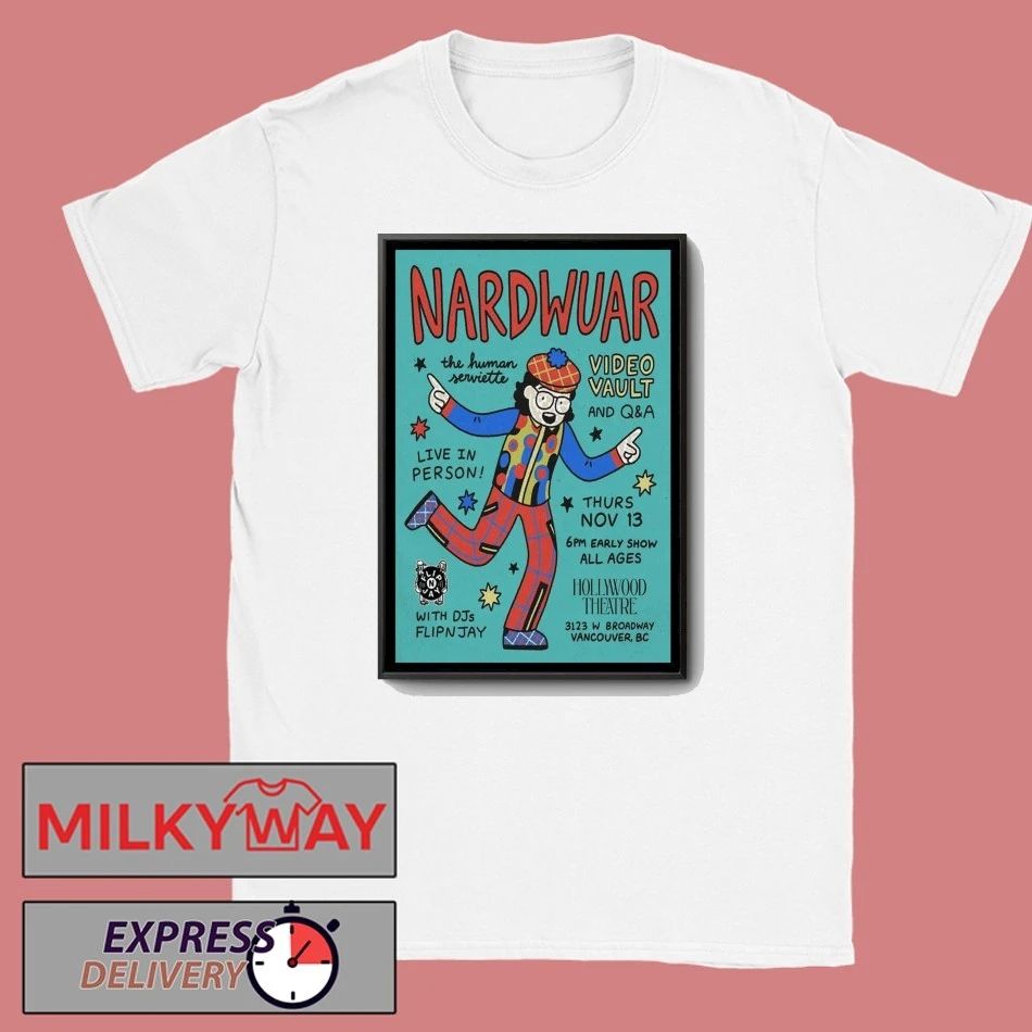 Nardwuar Nov 13 2025 Vancouver Canada Poster shirt Unisex , , , Long Sleeve Tee