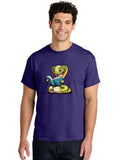 Snake-Reading Mens Graphic Tee, 100% Cotton, Casual Summer Wear Unisex , , , Long Sleeve Tee