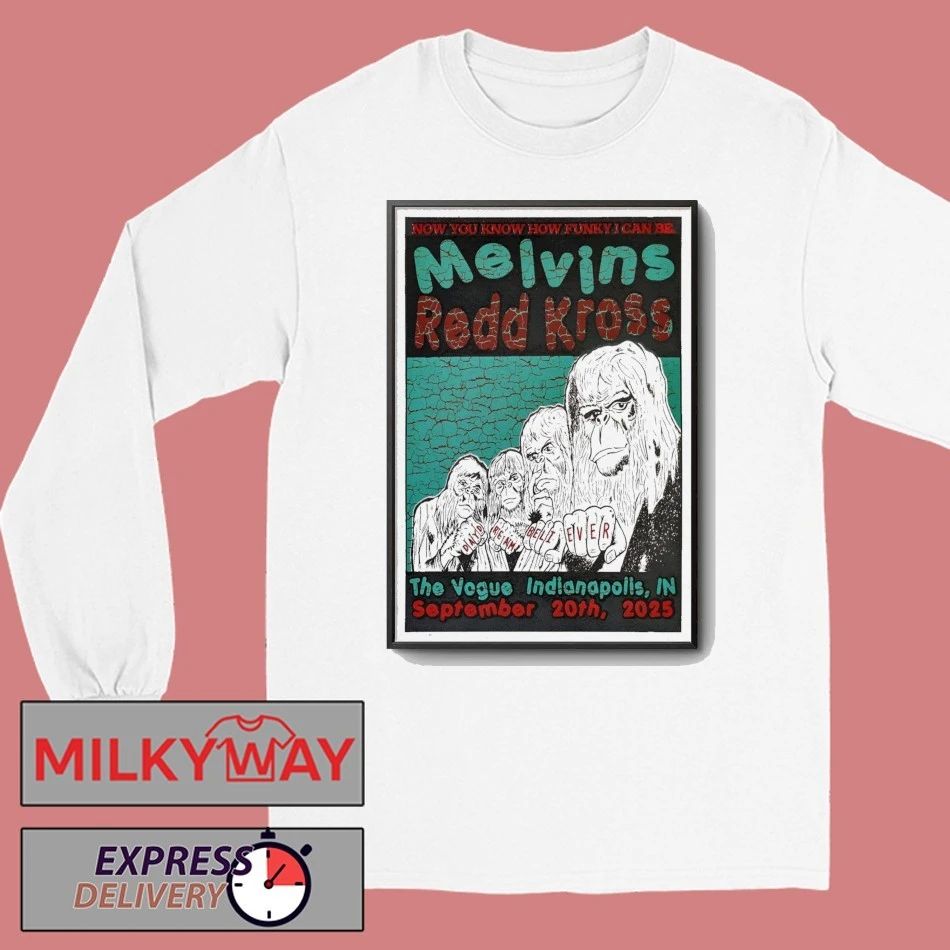 Melvins And Redd Kross Indianapolis Tour On Sep 20 2025 Poster shirt Unisex , , , Long Sleeve Tee