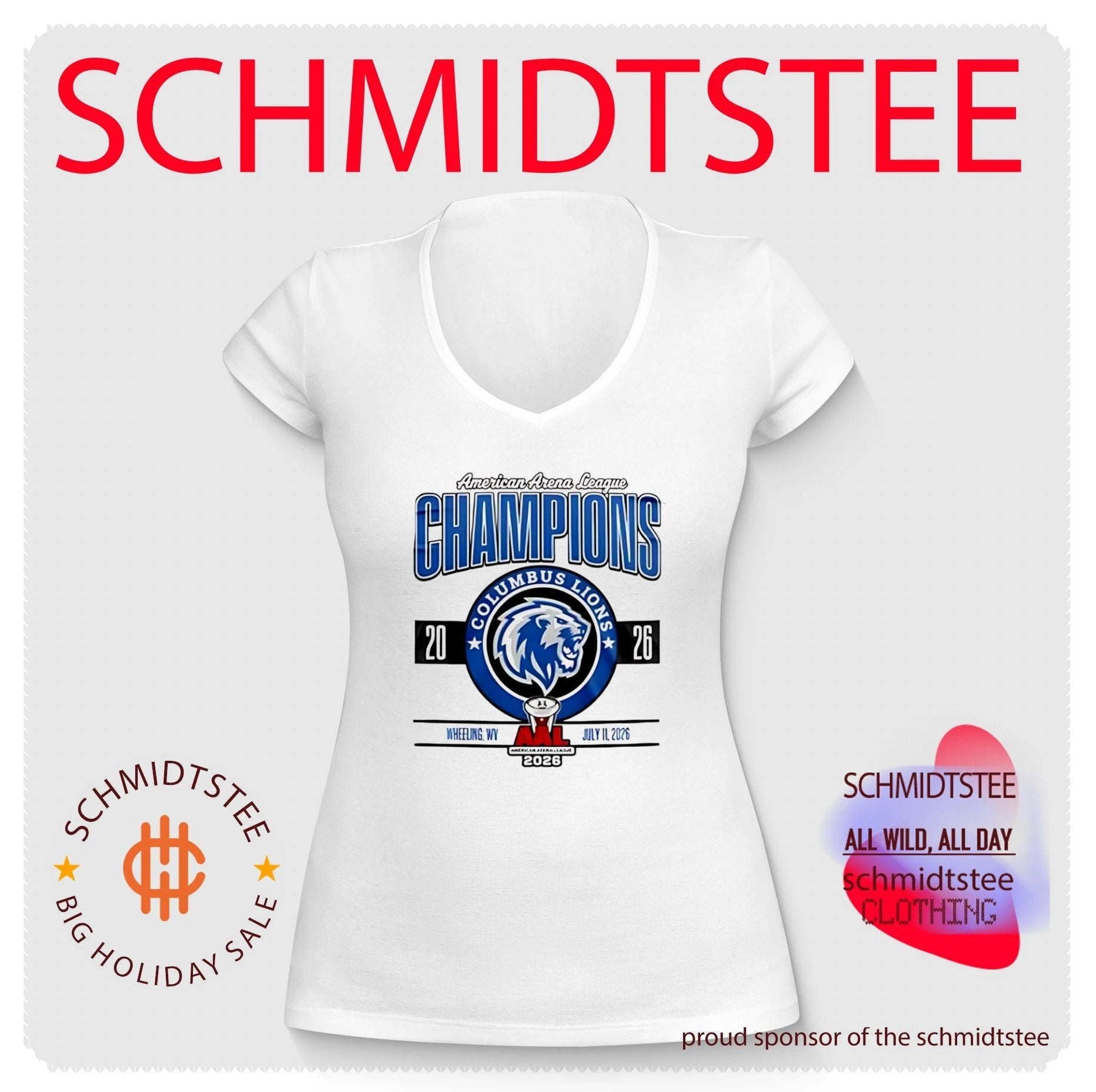 Columbus Lions 2026 AAL Champions shirt