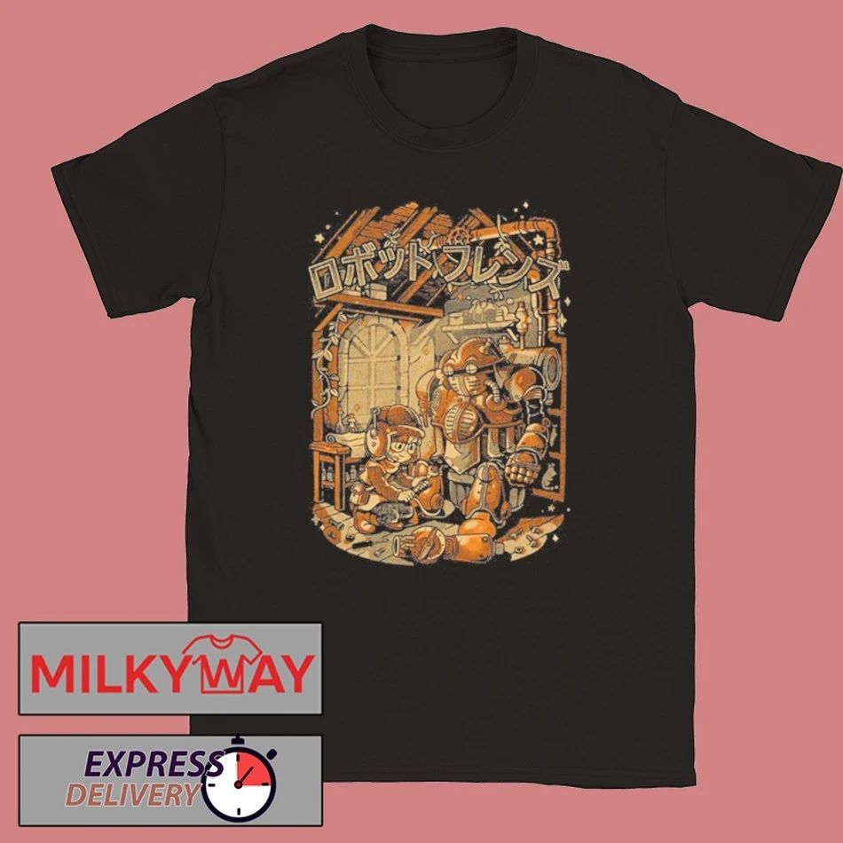 The Yetee Robo Friend Shirt Unisex , , , Long Sleeve Tee