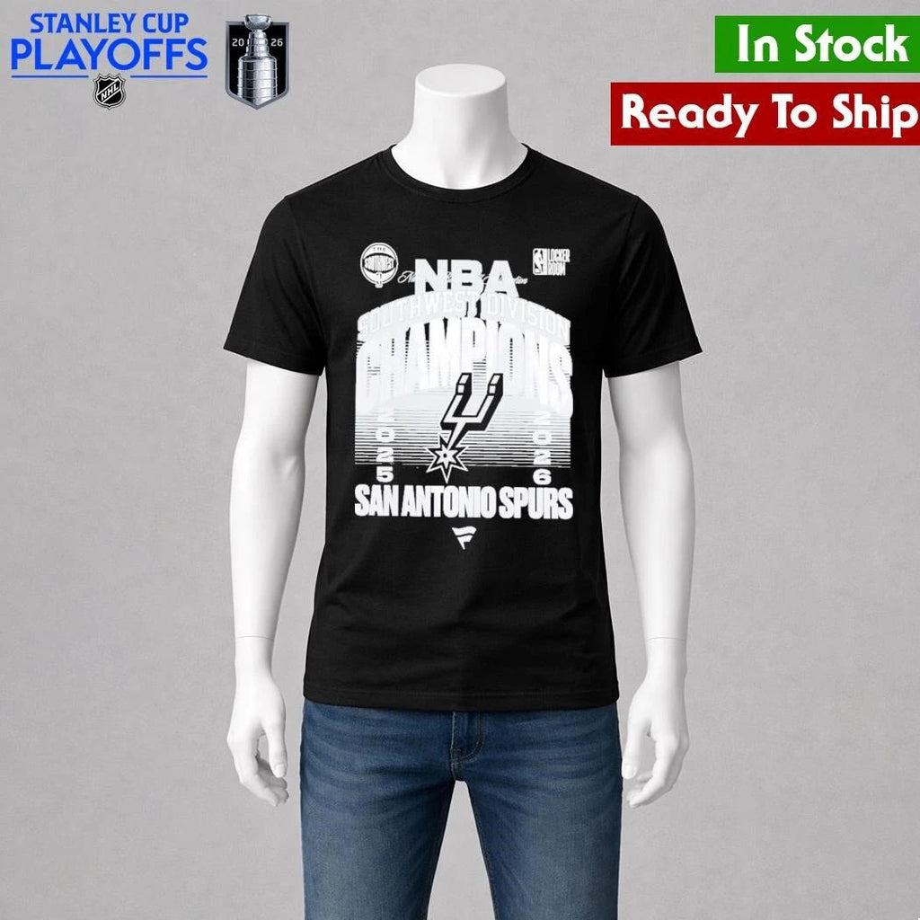 NBA Southwest Division Champions 2025 2026 San Antonio Spurs Locker Room Shirt Unisex , , , Long Sleeve Tee