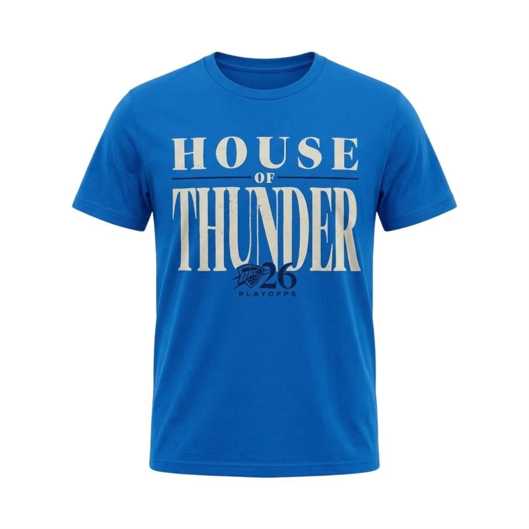 Oklahoma City Thunder Playoffs House Of Thunder Shirt Unisex , , , Long Sleeve Tee
