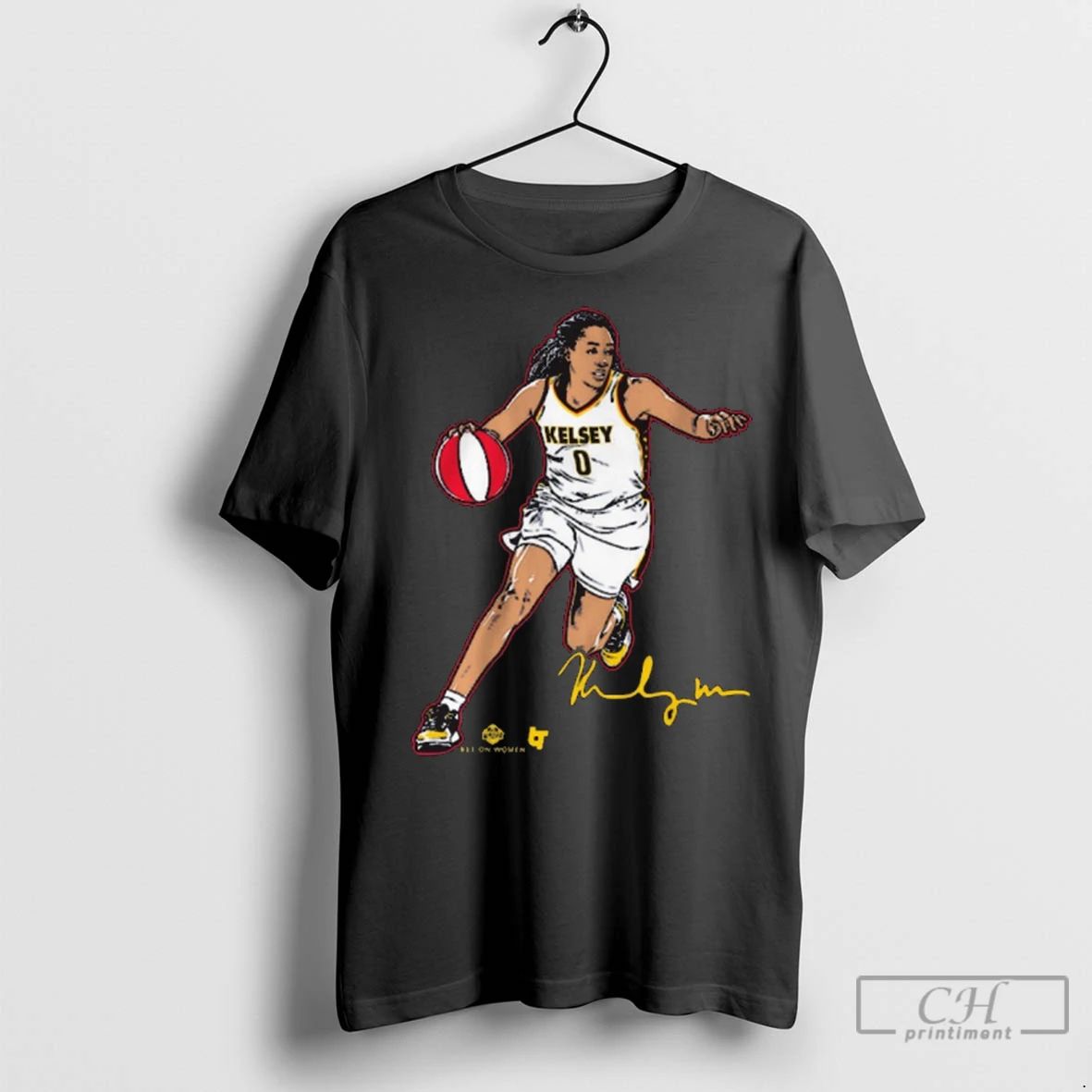 Premium Kelsey Mitchell Superstar Pose Indiana Fever Wnba Bet On Women Signature Unisex , , , Long Sleeve Tee