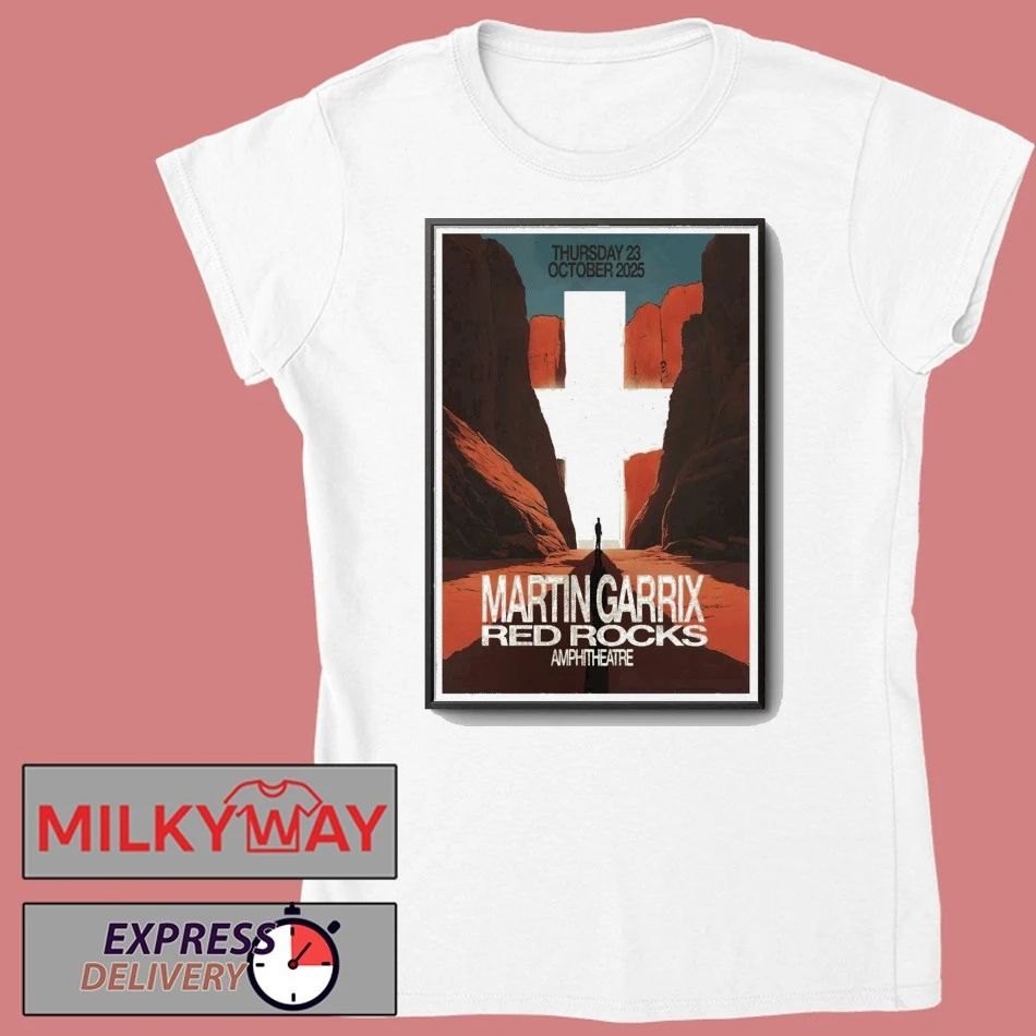 Martin Garrix October 23 2025 Red Rocks Amphitheater Morrison CO Poster shirt Unisex , , , Long Sleeve Tee