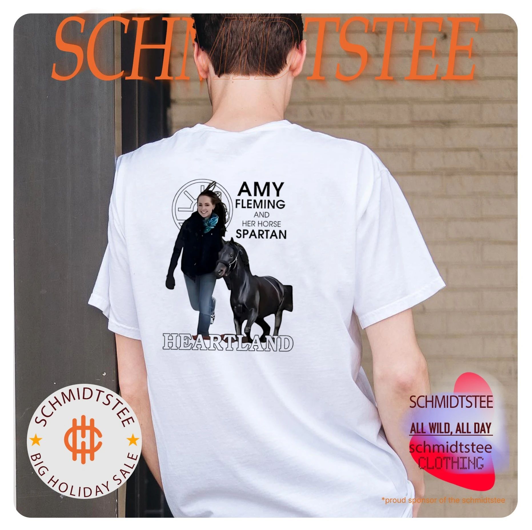 Heartland Amy Fleming and her horse Spartan shirt