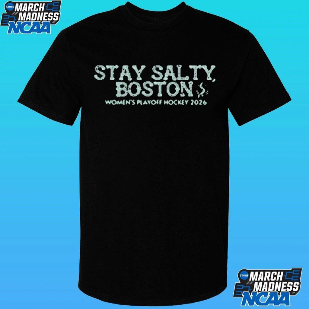 Stay Salty Boston Women’s Playoff Hockey 2026 Shirt Unisex , , , Long Sleeve Tee