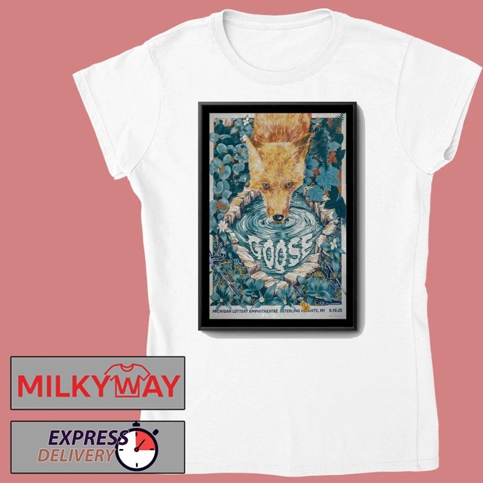 Goose Sep 19, 2025 Michigan Lottery Amphitheatre at Freedom Hill. Sterling Heights, MI Poster shirt