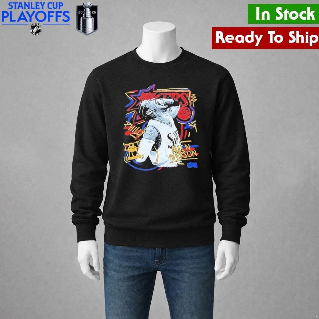 Allen Iverson Philadelphia 76Ers Chalked Up Shirt Unisex , , , Long Sleeve Tee