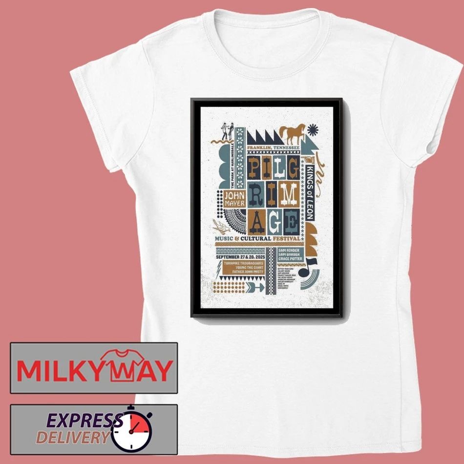Pilgrimage Music Festival September 27 & 28, 2025 Franklin, Tennessee Poster shirt Unisex , , , Long Sleeve Tee