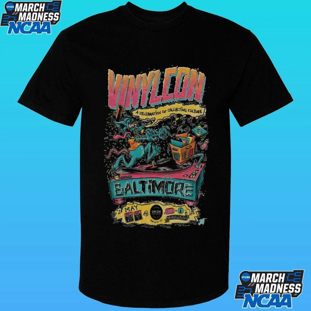 Vinylcon! May 8,9 2026 Baltimore Poster Shirt Unisex , , , Long Sleeve Tee