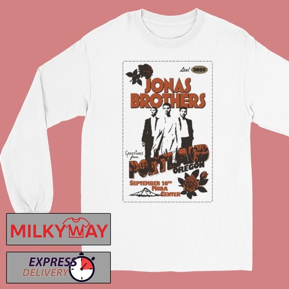 Jonas Brothers 09-20-2025 Portland, OR shirt Unisex , , , Long Sleeve Tee