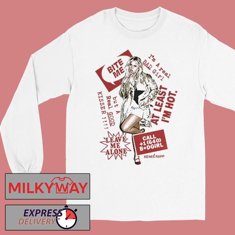 2025 Renee Rapp Bite Me Tour Date shirt Unisex , , , Long Sleeve Tee