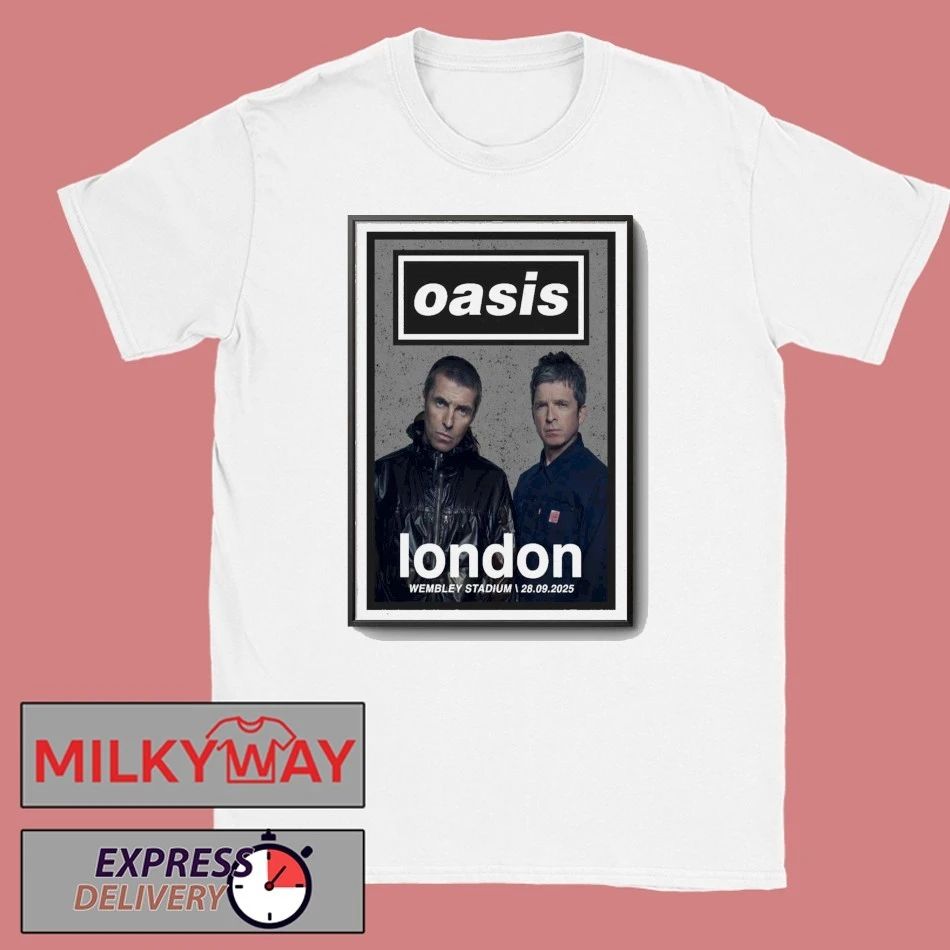 Oasis September 28, 2025 Wembley Stadium, London, UK Poster shirt Unisex , , , Long Sleeve Tee