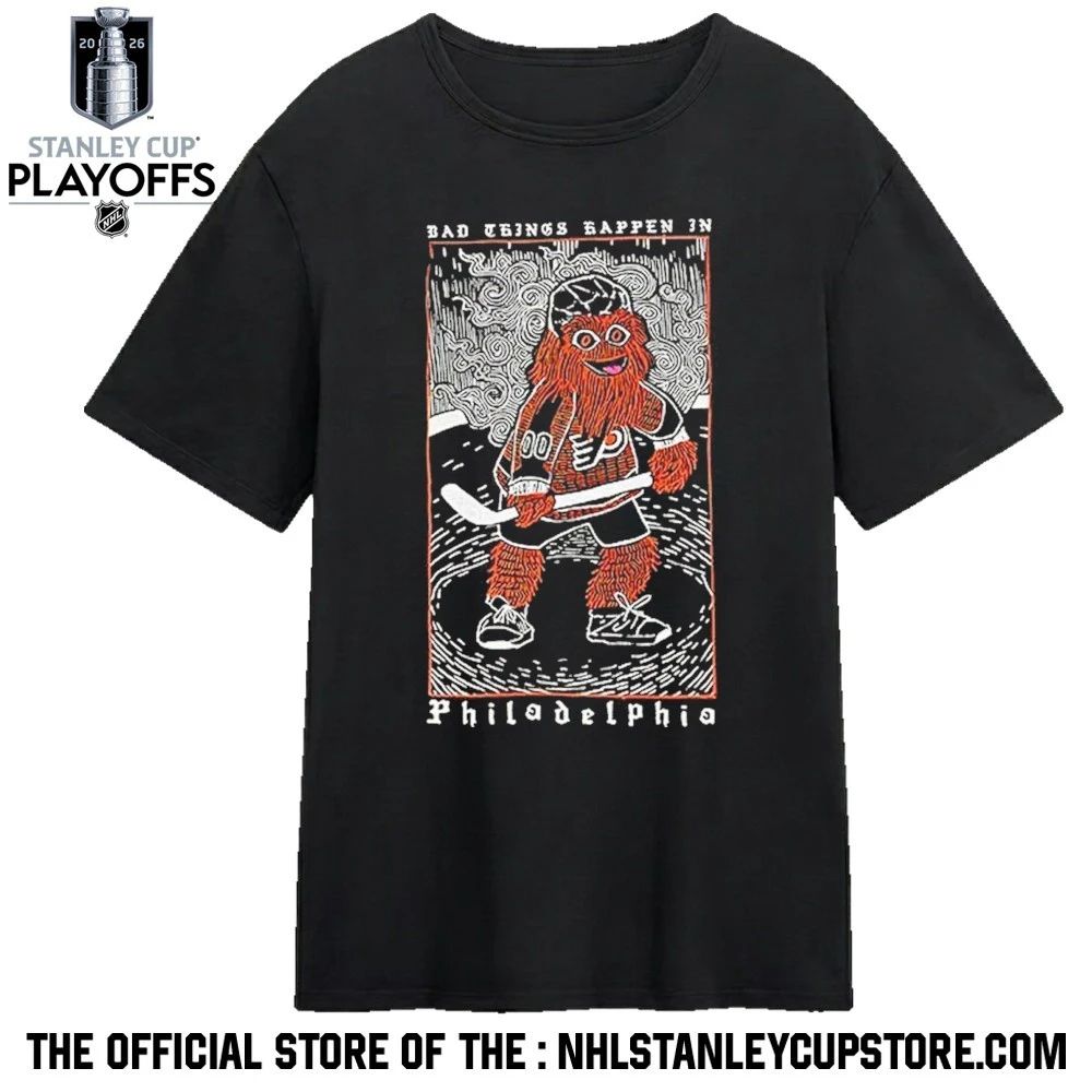 Flyers Bad Things Happen In Philadelphia Gritty Art Shirt Unisex , , , Long Sleeve Tee