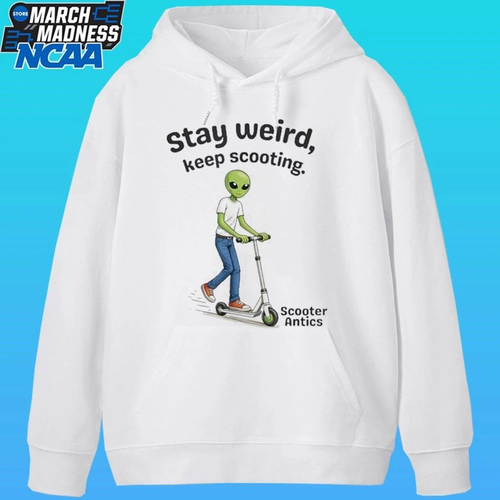 Scooter Antics Alien Stay Weird Keep Scooting Unisex , , , Long Sleeve Tee