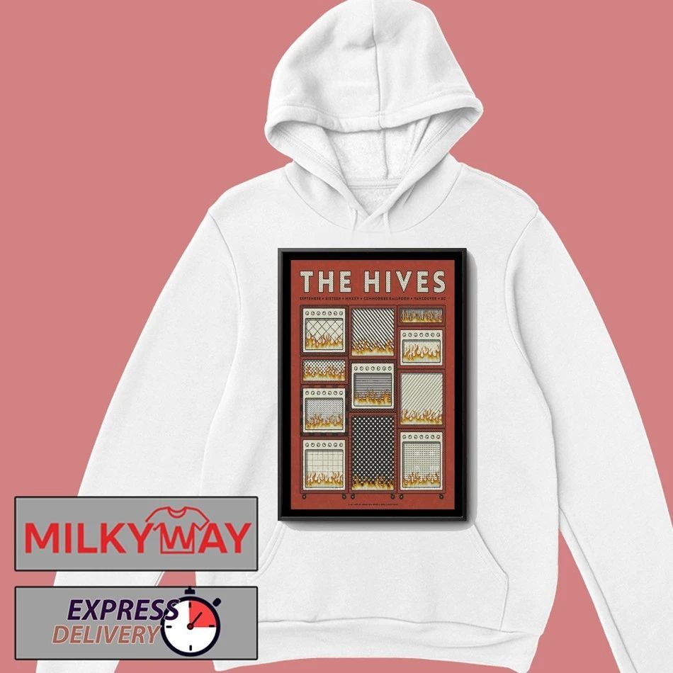 The Hives Sep 16, 2025 Commodore Ballroom in Vancouver, BC Poster shirt Unisex , , , Long Sleeve Tee