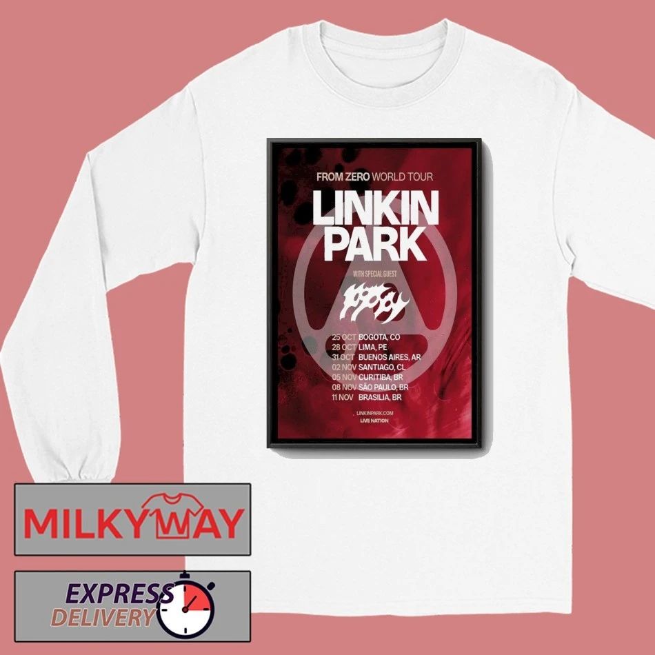 Linkin Park From Zero Tour Poster 2025 shirt Unisex , , , Long Sleeve Tee