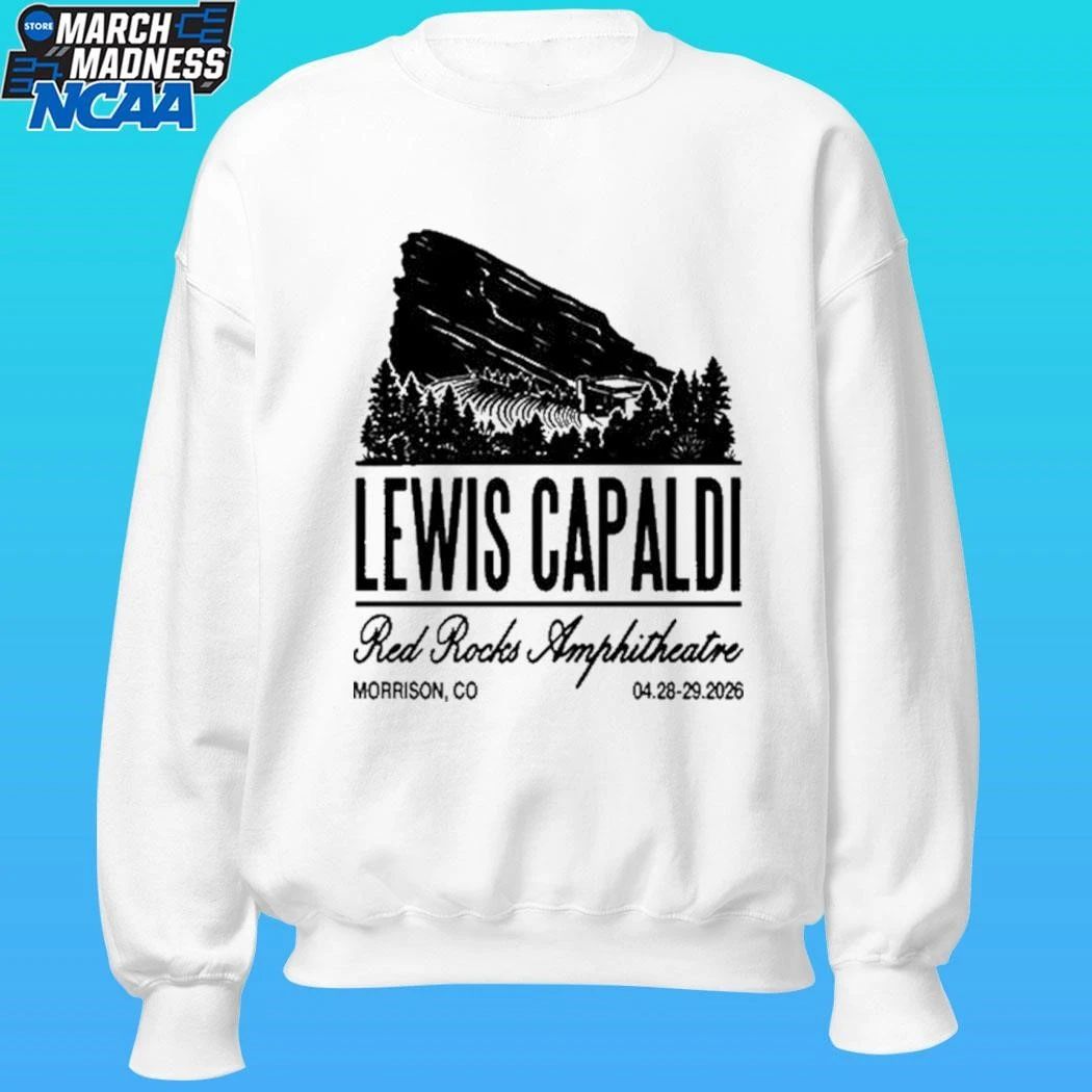 Lewis Capaldi Apr 28-29 2026 Red Rocks Shirt Unisex , , , Long Sleeve Tee