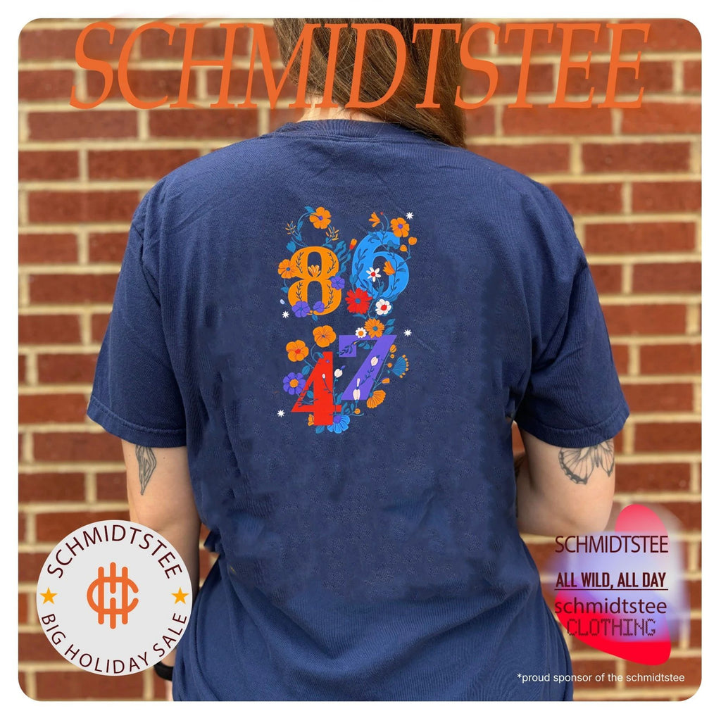 Anti Trump 8647 flowers illustrated shirt