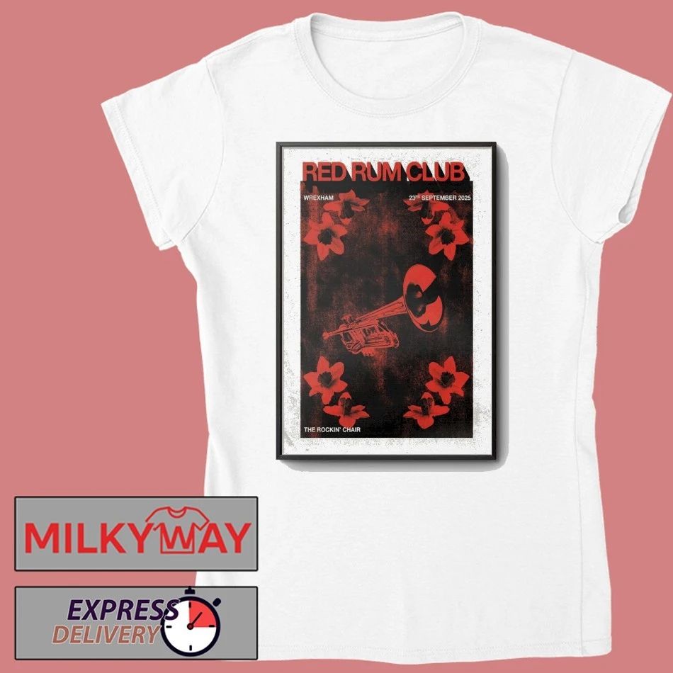Red Rum Club Sept 23, 2025 The Rockin’ Chair, Wrexham, UK Poster shirt Unisex , , , Long Sleeve Tee