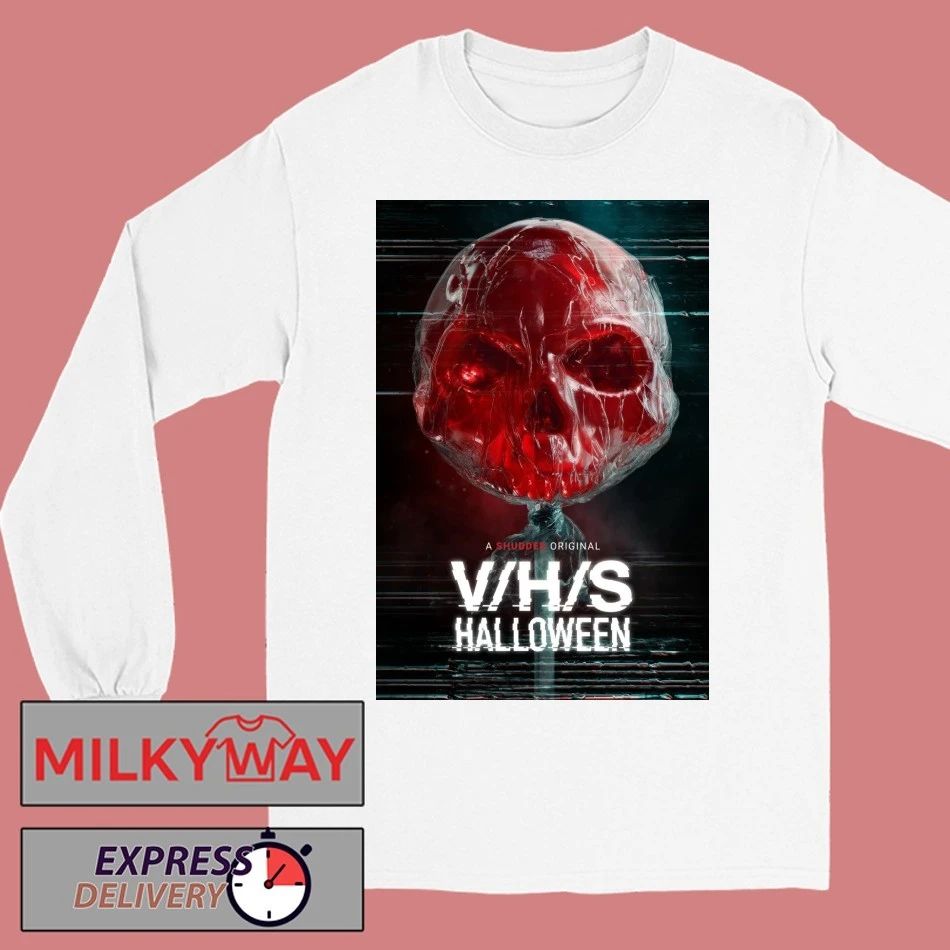VHS Halloween A Shudder Original Official Poster On October 3 2025 shirt Unisex , , , Long Sleeve Tee