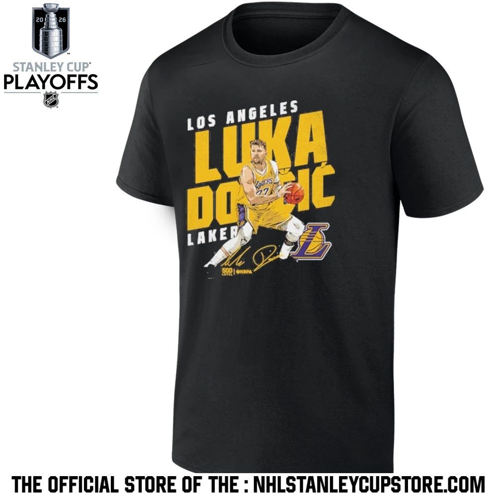 Luka Doncic Los Angeles Lakers Slant 2026 Shirt Unisex , , , Long Sleeve Tee
