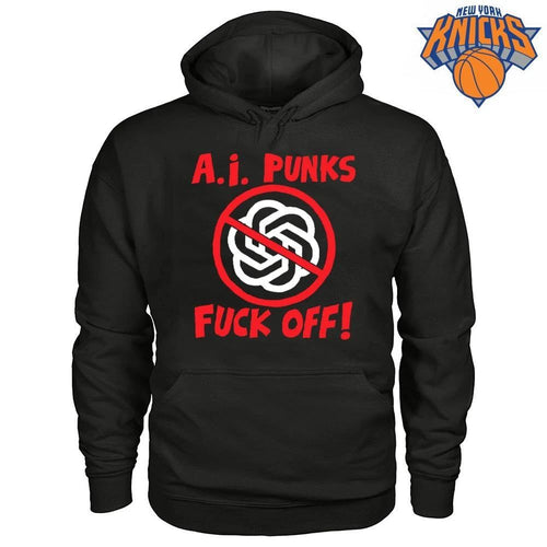 Anti AI Punks Fuck Off Anti Artificial Intelligence Logo shirt