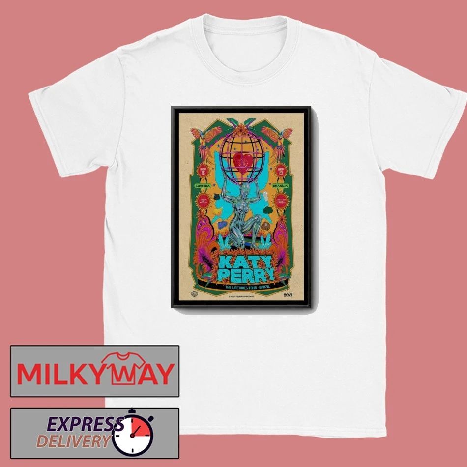 Katy Perry Tour Dates Brazil Poster shirt Unisex , , , Long Sleeve Tee