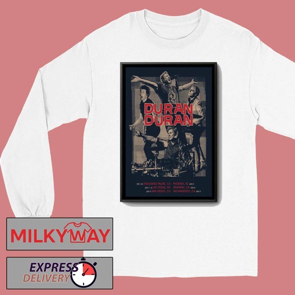Duran Duran Dec 30 2025 Concert Poster shirt Unisex , , , Long Sleeve Tee
