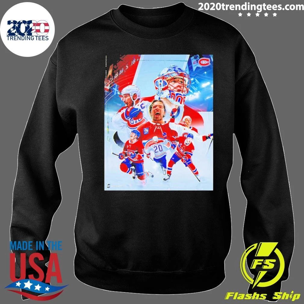 Montreal Canadiens Collage Featuring Slafkovsky Shirt