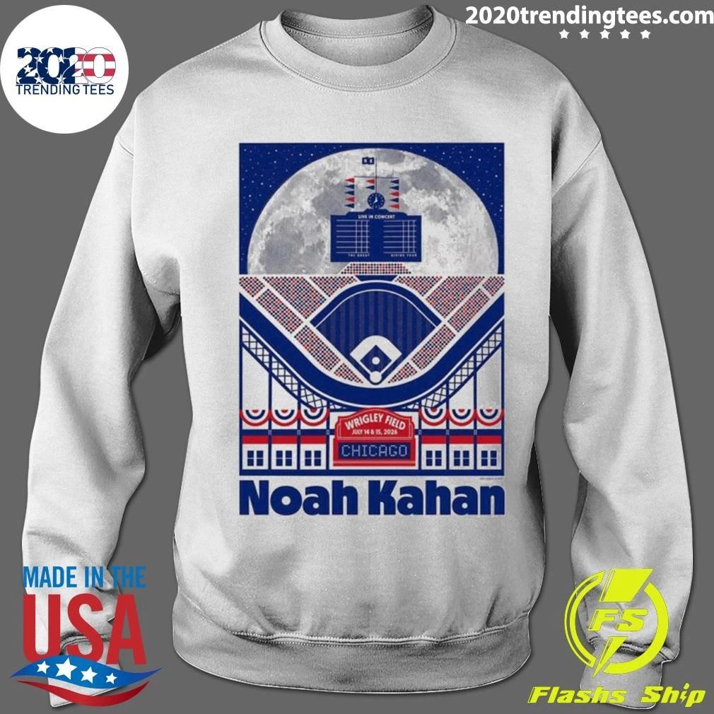 Noah Kahan Live In Chicago At Wrigley Field On July 14, 15 2026 Baseball Tee Shirt