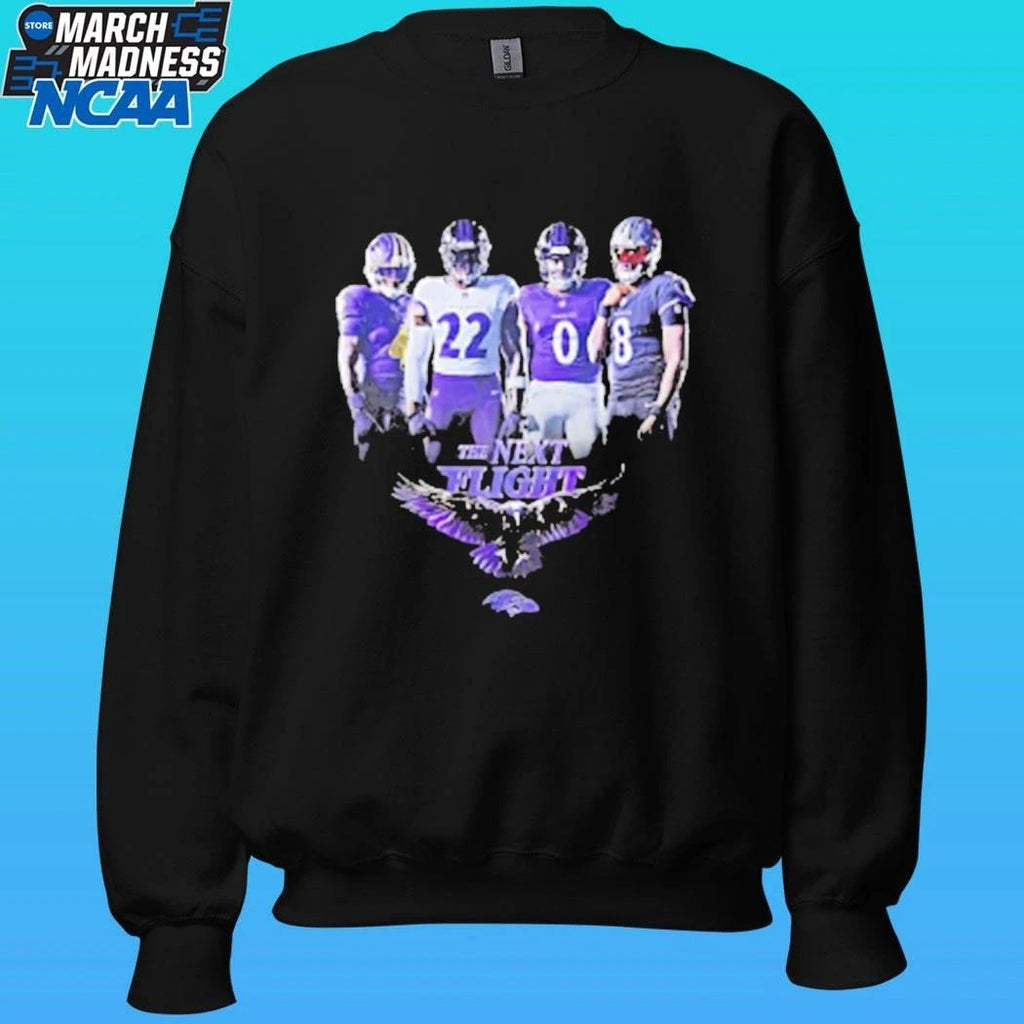 The Next Flight Baltimore Ravens Shirt Unisex , , , Long Sleeve Tee