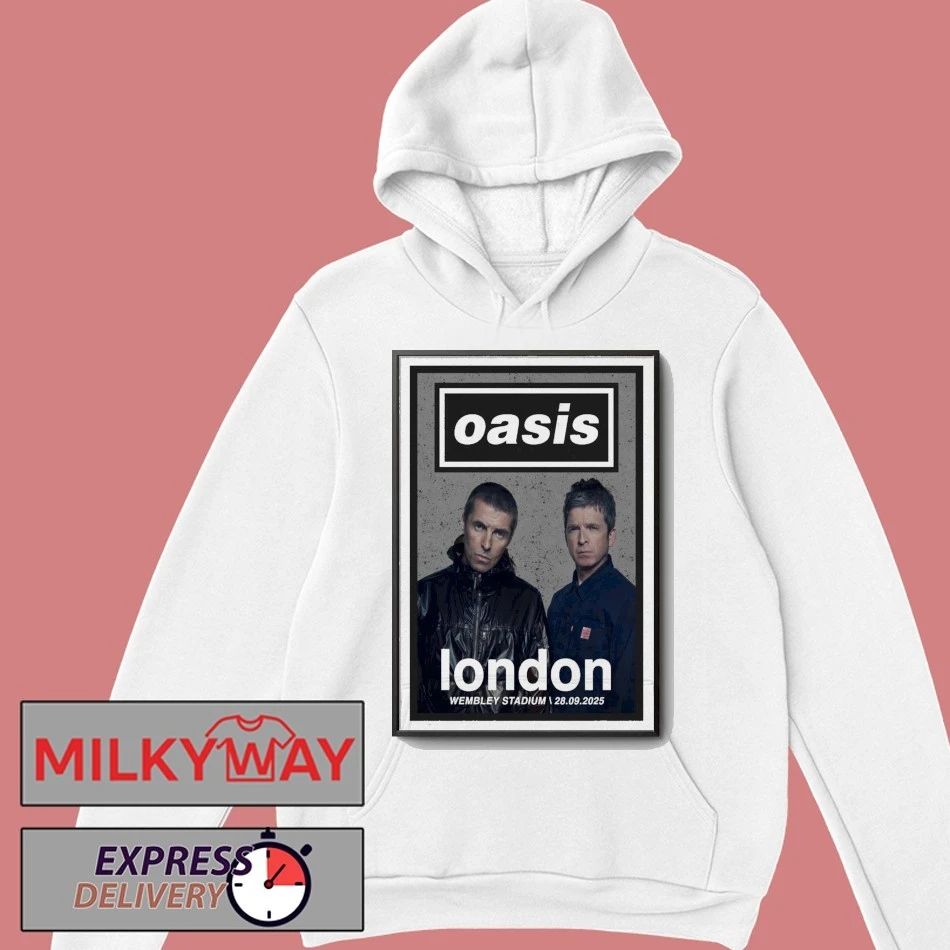 Oasis September 28, 2025 Wembley Stadium, London, UK Poster shirt Unisex , , , Long Sleeve Tee