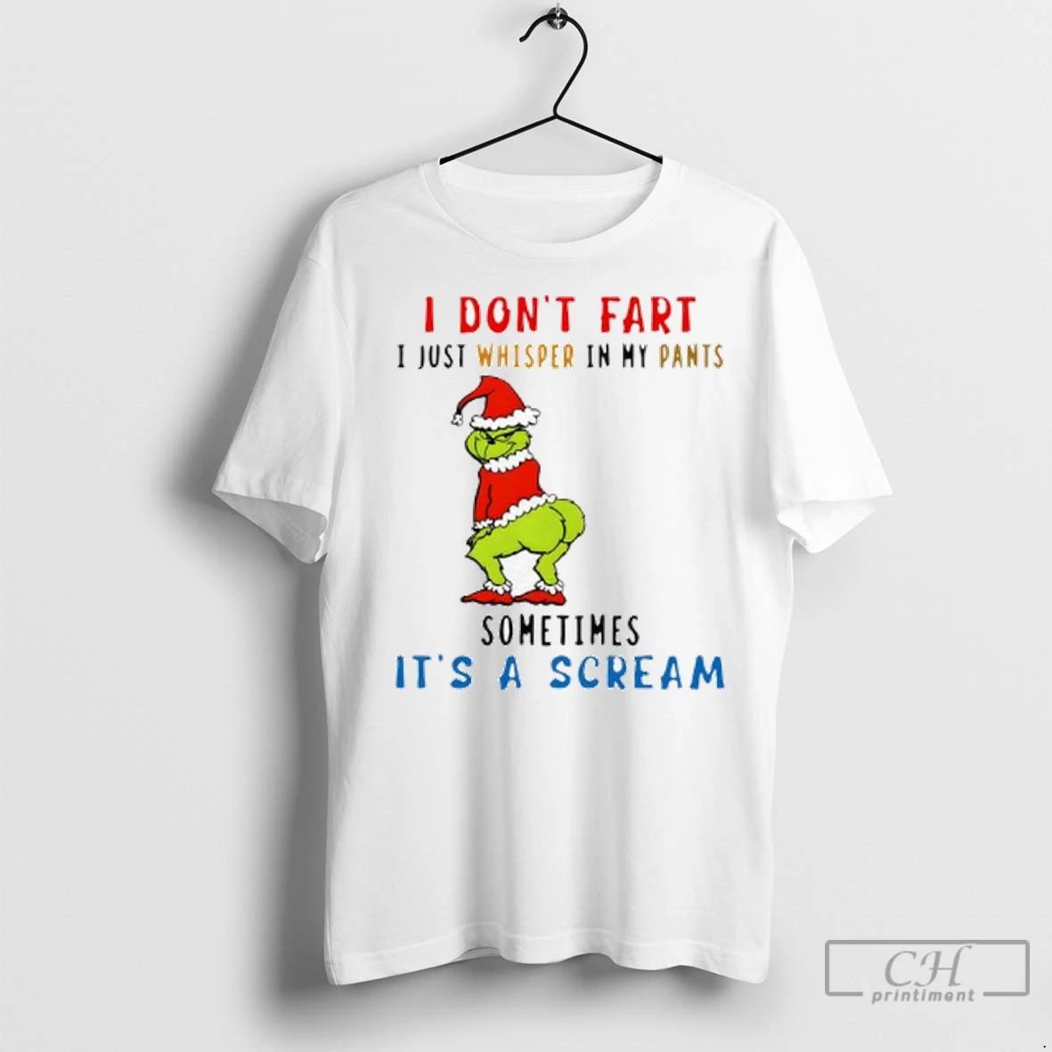 Premium Grinch Christmas I Dont Fart I Just Whisper In My Pants Sometimes Its Unisex , , , Long Sleeve Tee