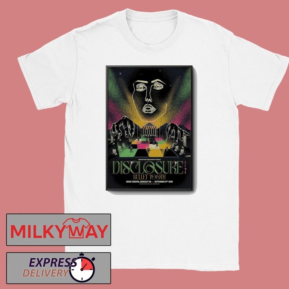 Disclosure Sep 27 2025 Greek Theatre in Berkeley, CA Poster shirt Unisex , , , Long Sleeve Tee