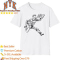 Retro Newspaper Boy Genco Showboat Advertising Mascot Shirt