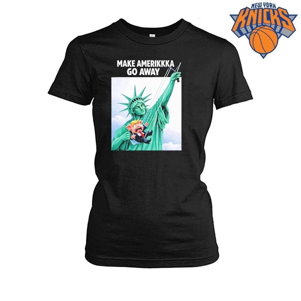 Make Amerikkka Go Away Statue Of Liberty Slingshot Anti Trump Pig Parody Shirt