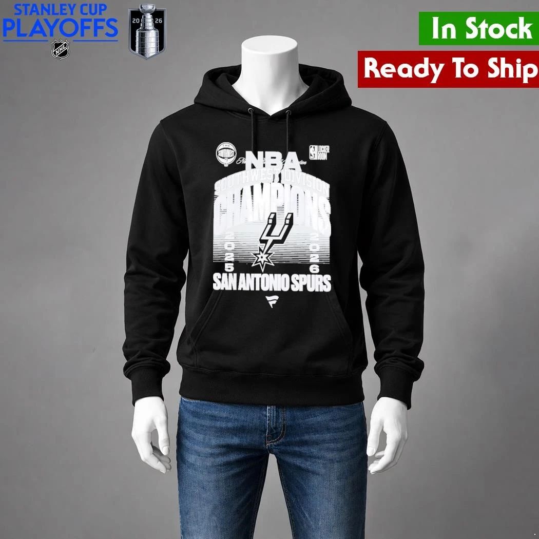 NBA Southwest Division Champions 2025 2026 San Antonio Spurs Locker Room Shirt Unisex , , , Long Sleeve Tee