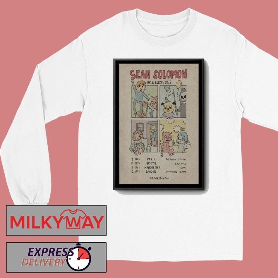 Sean Solomon UK + Europe 2025 Tour Poster shirt Unisex , , , Long Sleeve Tee