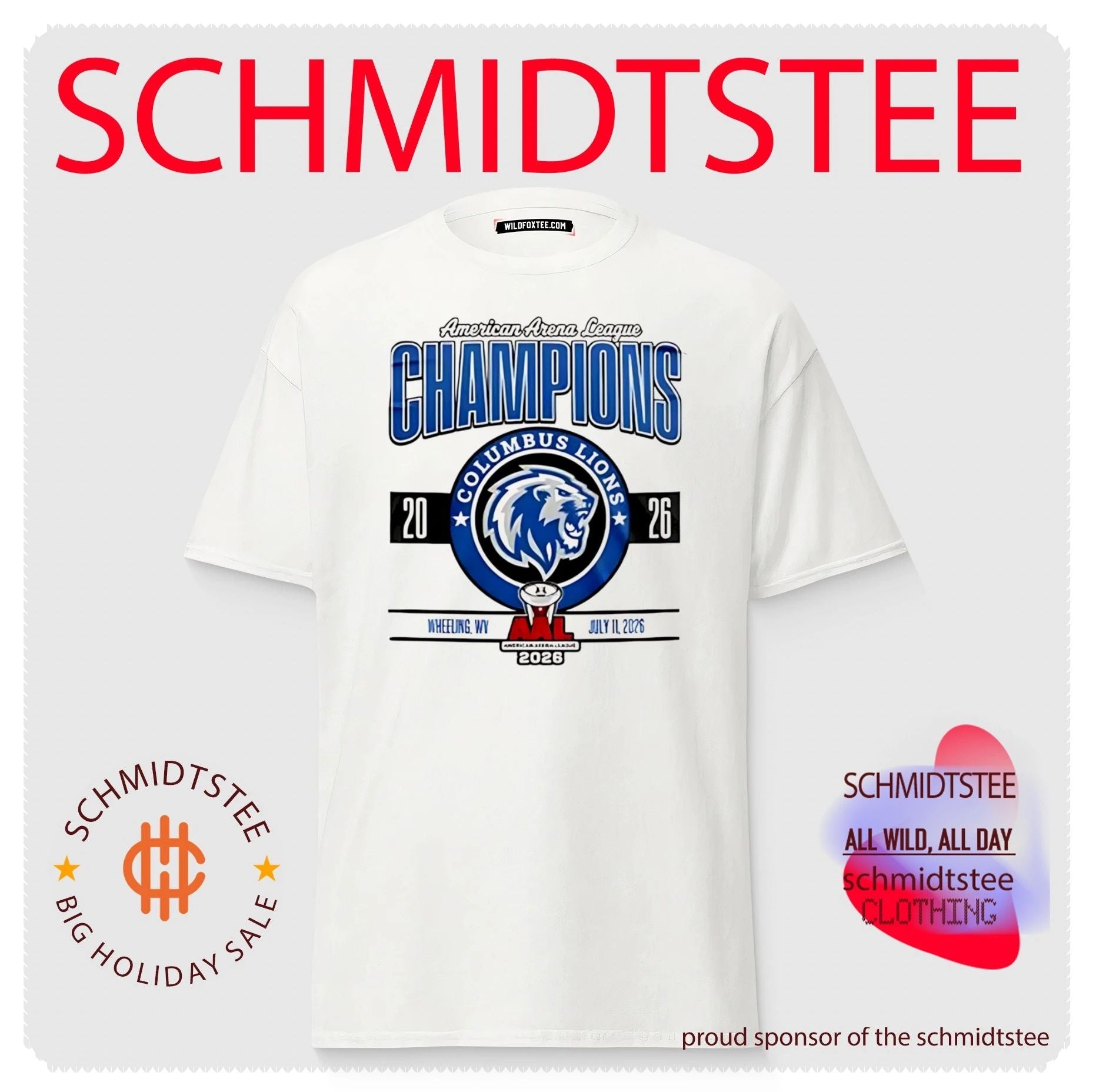 Columbus Lions 2026 AAL Champions shirt