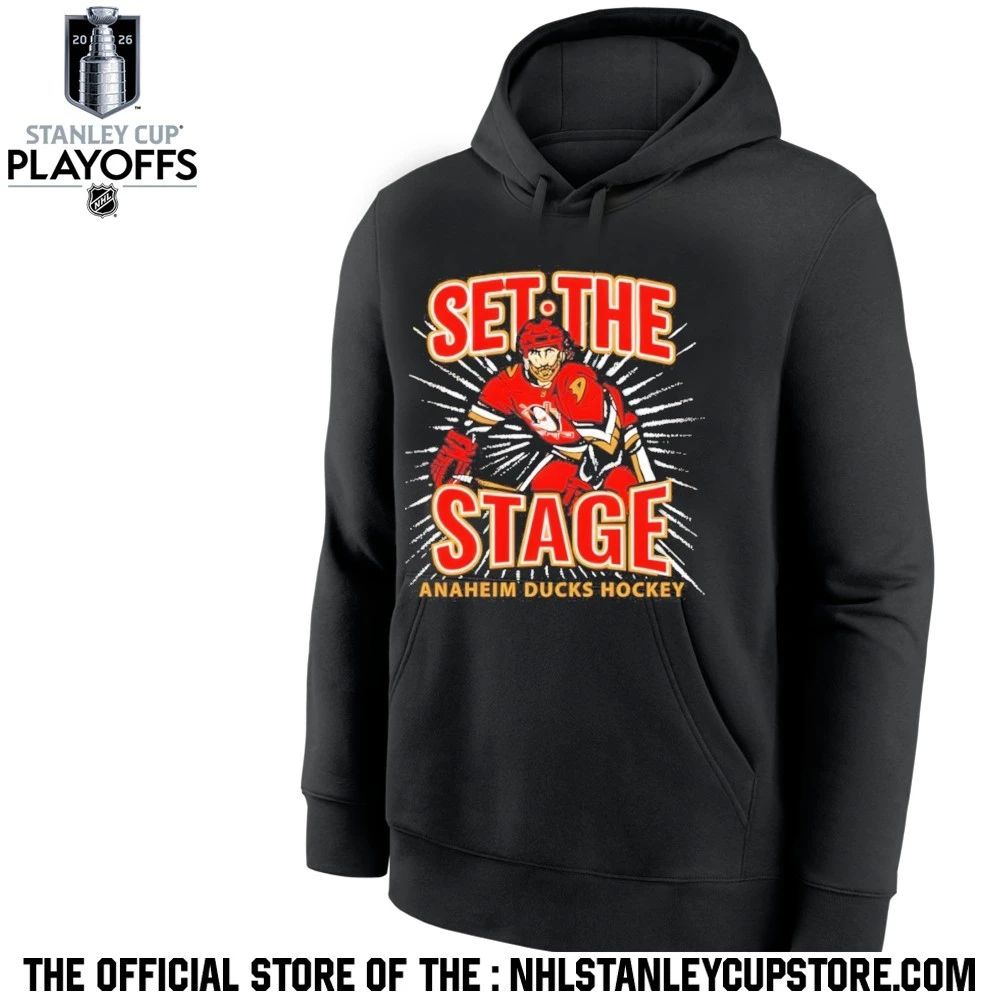 Anaheim Ducks Hockey Set The Stage Nhl Stanley Cup 2026 Shirt Unisex , , , Long Sleeve Tee
