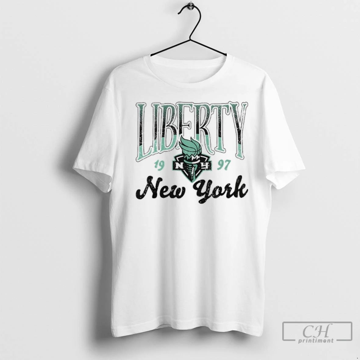 Premium New York Liberty Wnba 1997 Oatmeal Sky High Fleece Unisex , , , Long Sleeve Tee