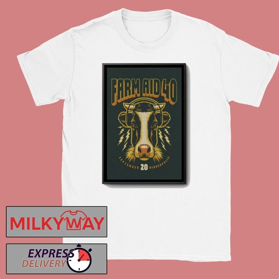 Farm Aid 40 Minnesota Event Poster shirt Unisex , , , Long Sleeve Tee