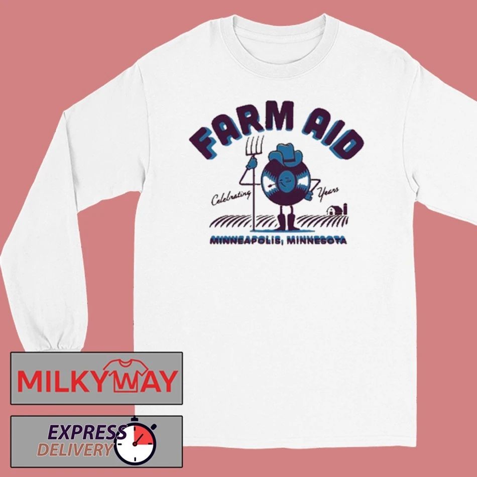 Farm Aid 40 Record Dude Shirt Unisex , , , Long Sleeve Tee