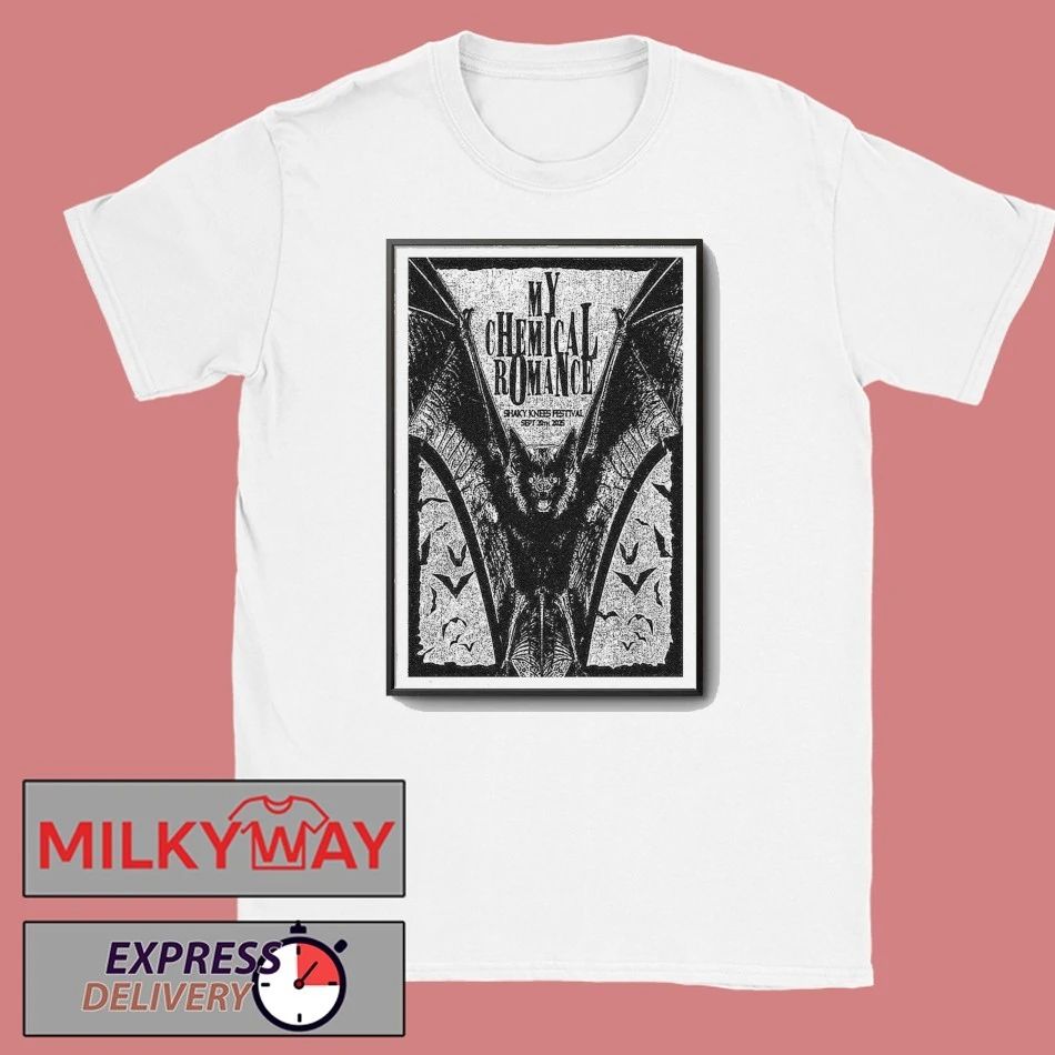 Poster My Chemical Romance at Shaky Knees Festival Sept 20, 2025 shirt Unisex , , , Long Sleeve Tee