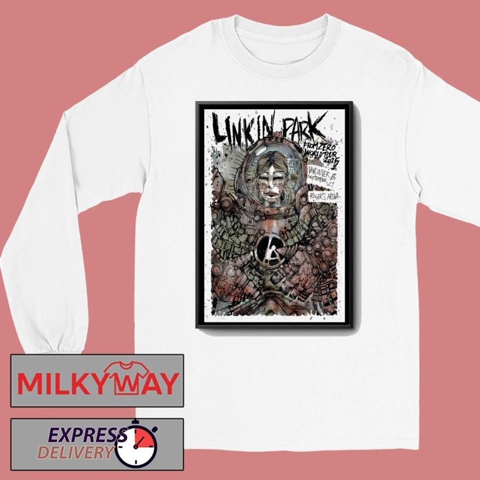 Linkin Park Vancouver Sept 21 2025 Poster shirt Unisex , , , Long Sleeve Tee